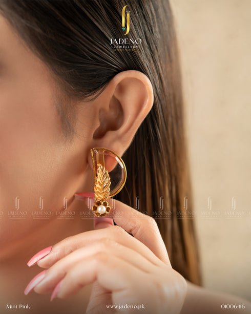 Buy Gold Plated 88 Stones Studs Online in Pakistan | Jadeno.pk